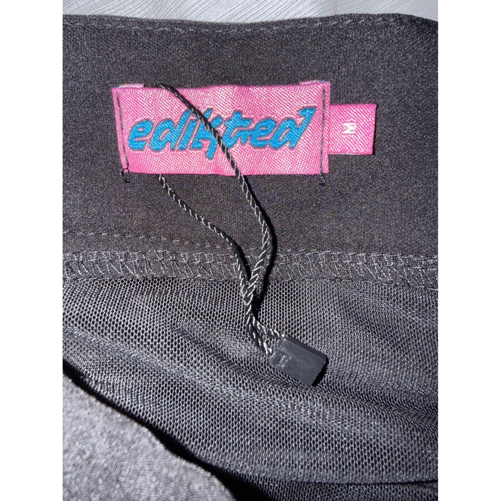 Edikted Black Pleated Tennis Skort Mini Skirt with Built-in Shorts M Goth Preppy - Picture 4 of 5